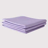 Foldable purple yoga mat available at Sportive Lives. Ideal for convenient yoga practice and easy to store.