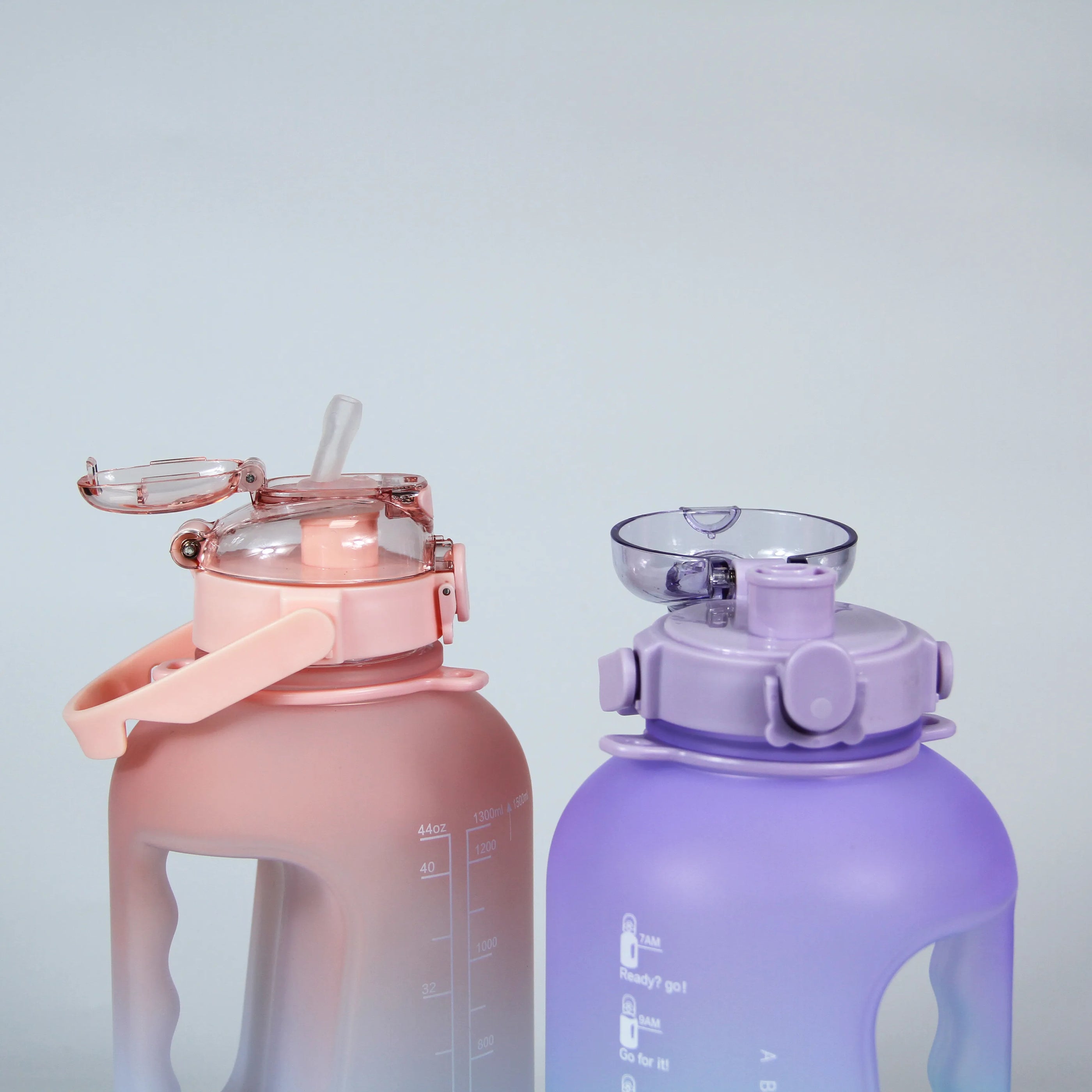 A Gym bottle that can be drunk through a straw or straight from the bottle