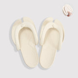 Portable Folding Slippers in white color, lightweight and flexible, perfect for travel, yoga, or home use in Canada.