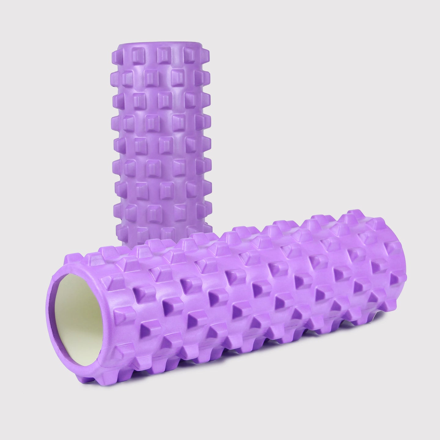 Purple EVA Massage Roller PRO by Sportive Lives for deep tissue massage and muscle recovery, ideal for yoga and fitness in Canada.